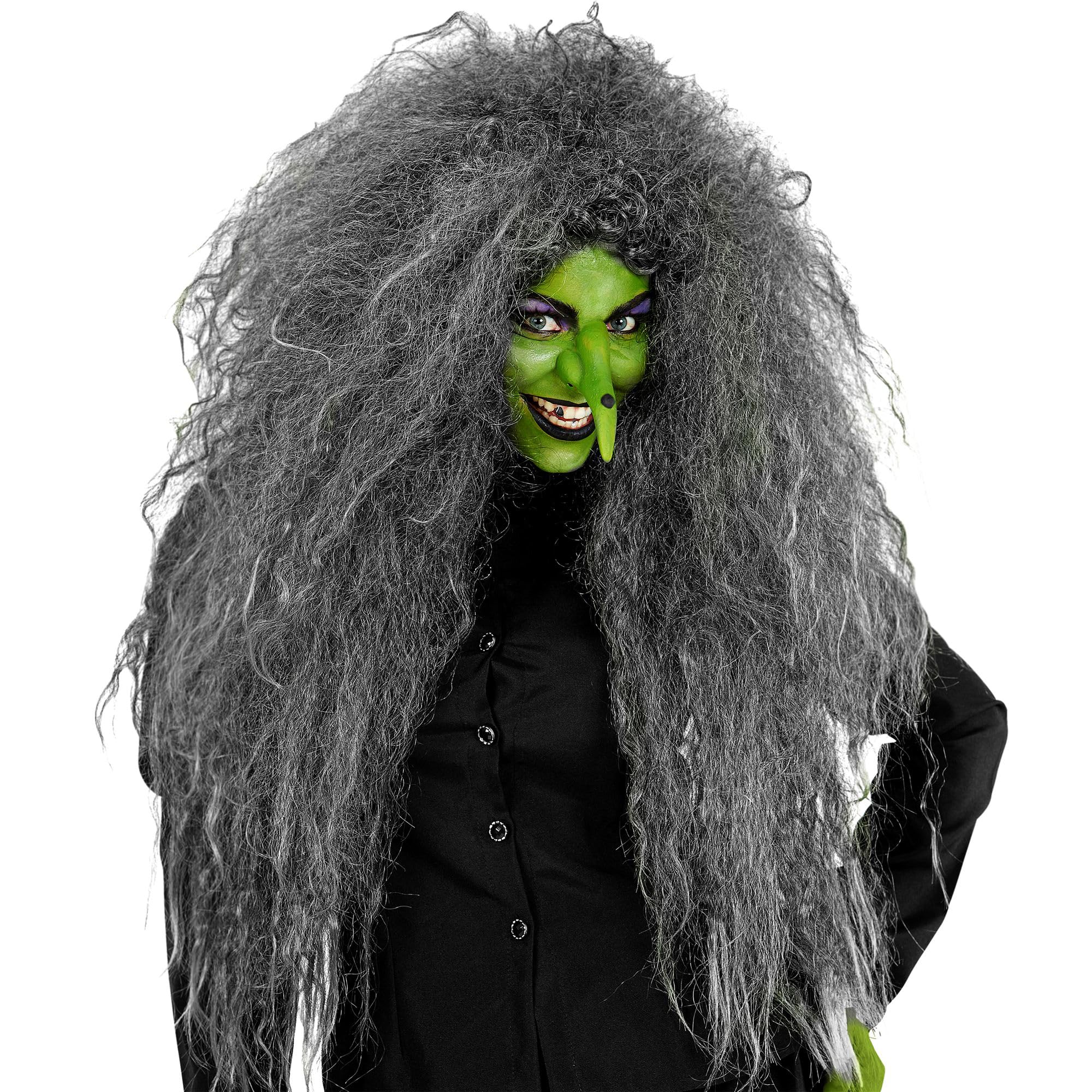 Widmann Milano Killer Doll Perücke – Weinrote Locken Mit Schwarzen Schleifen, Karneval- & Mottoparty-Accessoire Aus Kunsthaar