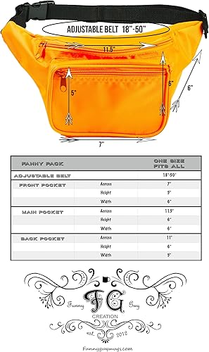 Miniatura 9 de Cangurera Premium Funny guy - Diferentes estilos disponibles, talla única , Anaranjado Neón