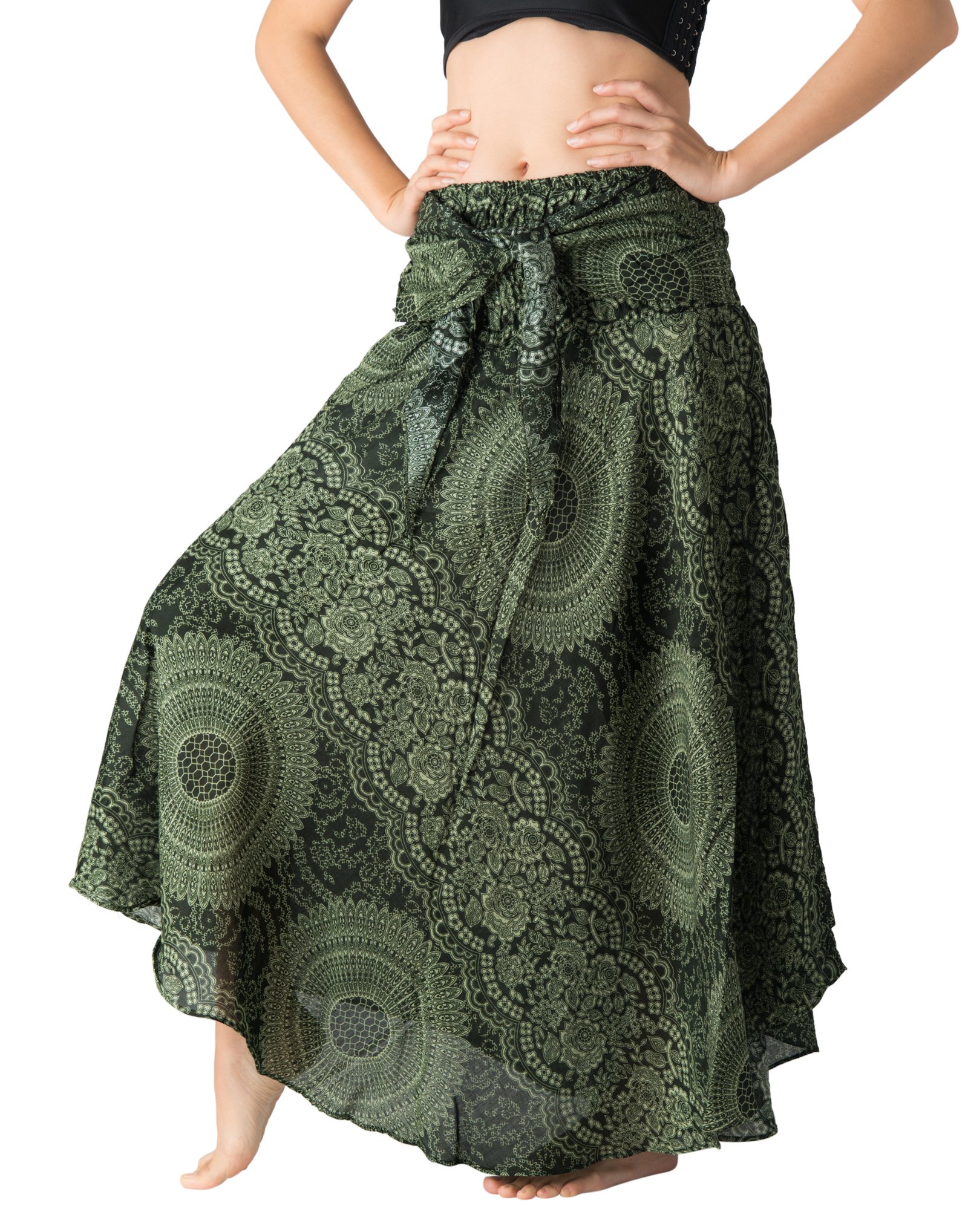 Long Skirts for Women Maxi Boho Skirt Floral Print