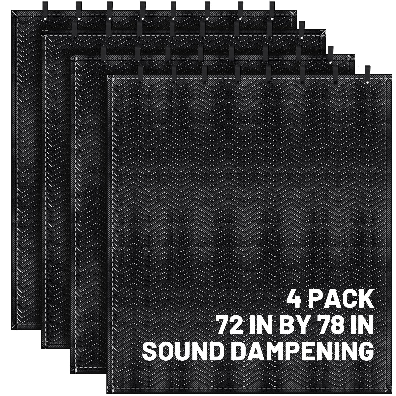 Amazon.com: Tudomro 4 Pcs Soundproof Blanket 72'' x 78'' Sound
