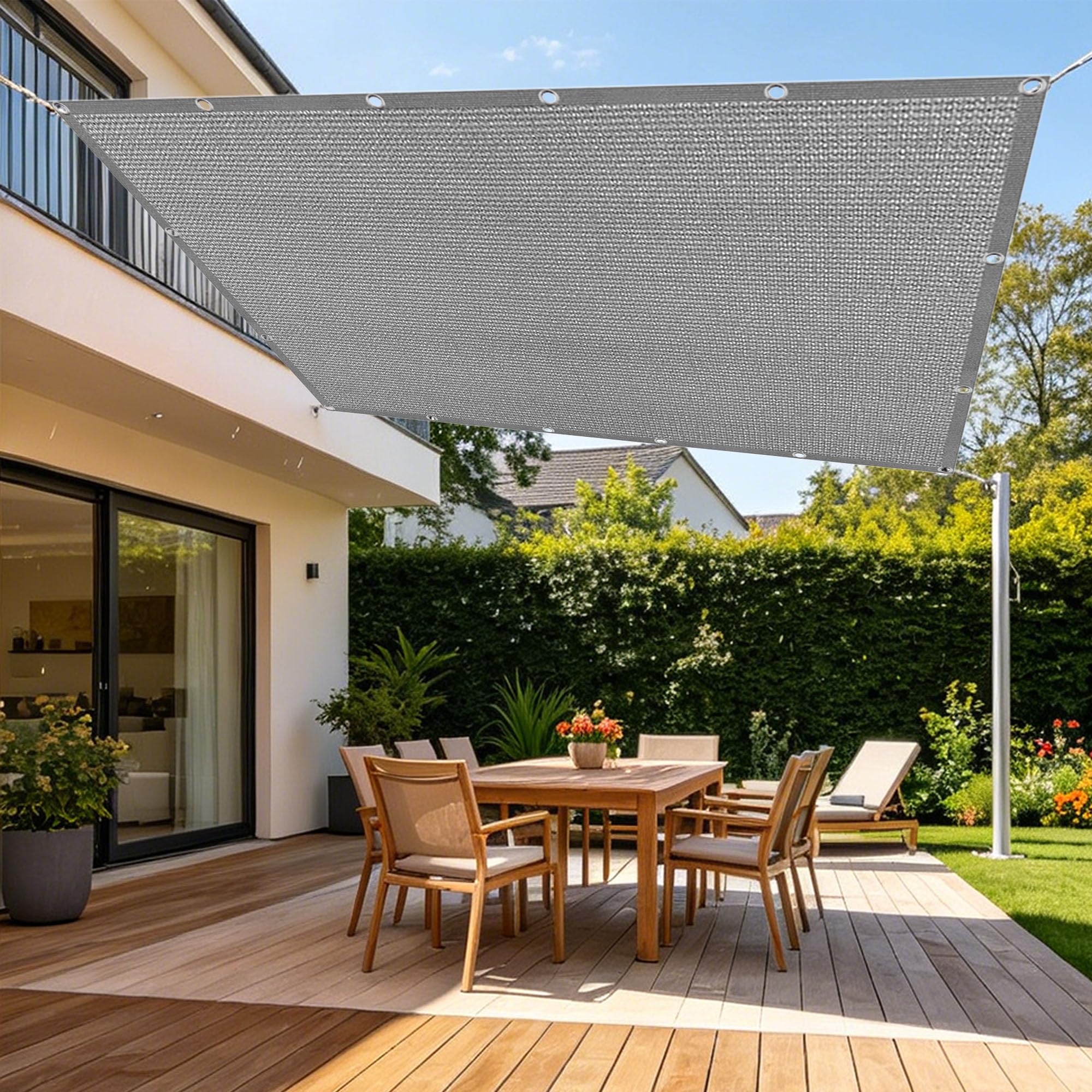 Voile ombrage 1.5 x 4 m protection solaire voiles d'ombrage résistant