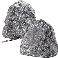 Vista 1 de Theater Solutions 2R4G altavoces tipo roca para exteriores (gris granito) Granito gris