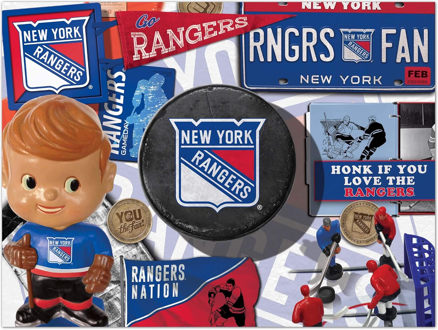 YouTheFan NHL New York Rangers Retro Series 500pc Puzzle