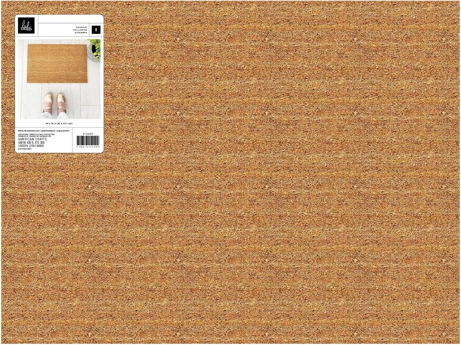 Heidi Swapp DOORMAT NATURAL, us:one size