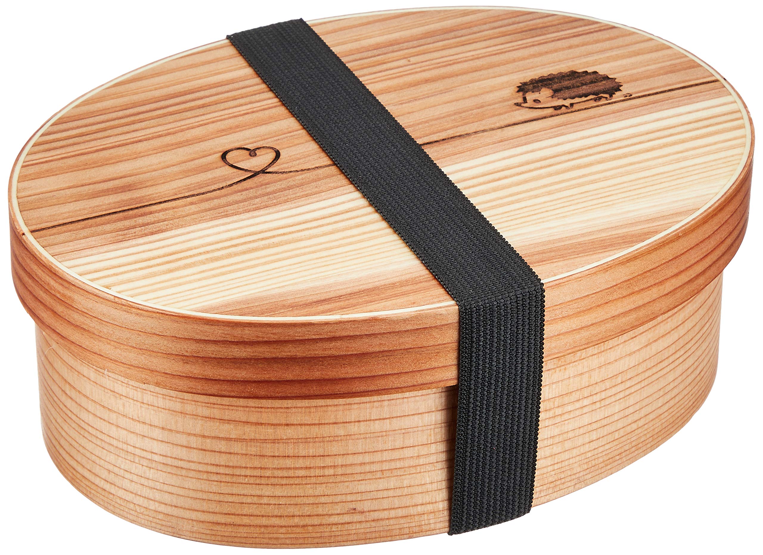 Amazon｜かのりゅう Design-結びハリネズミ- 曲げわっぱお弁当箱M S21