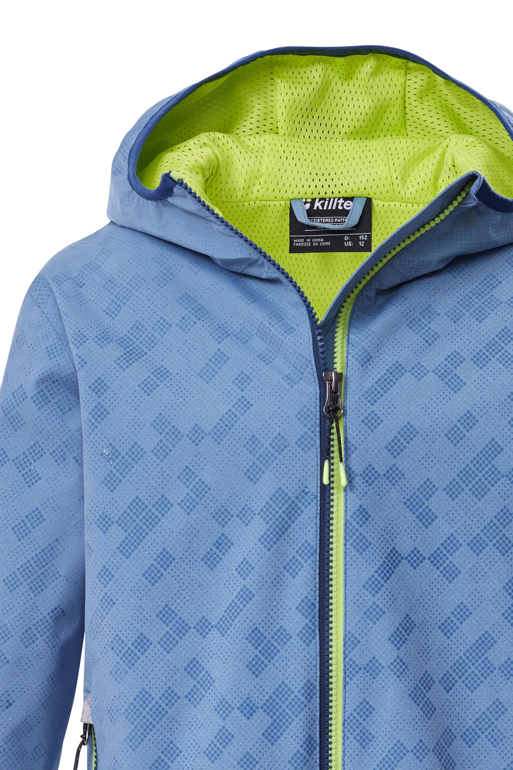killtec Jungen Funktionsjacke/Regenjacke wasserdicht mit Kapuze und Magic Print KOS 145 BYS JCKT, 44090-000