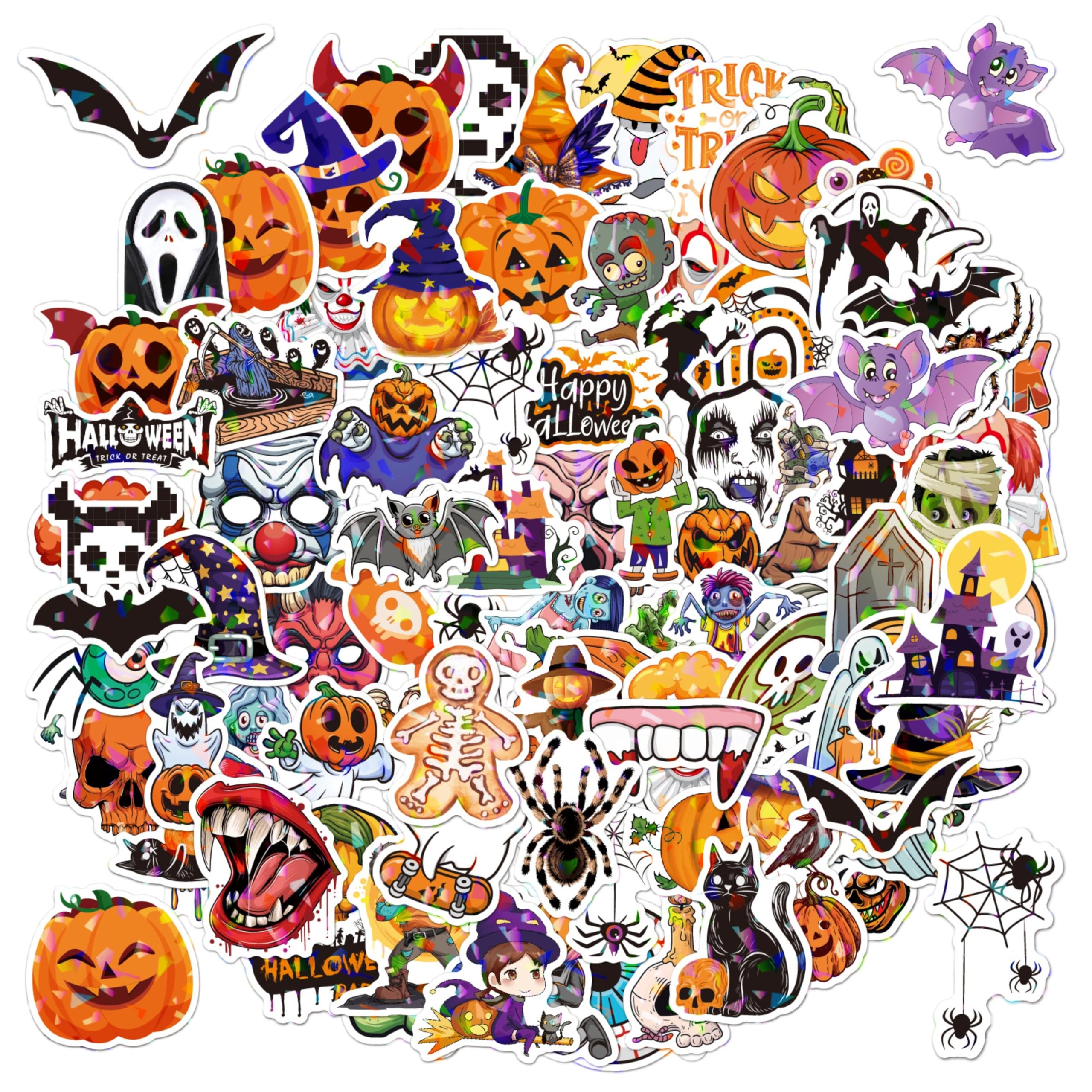 Masper Halloween Stickers, 100 Unique Happy Halloween Stickers