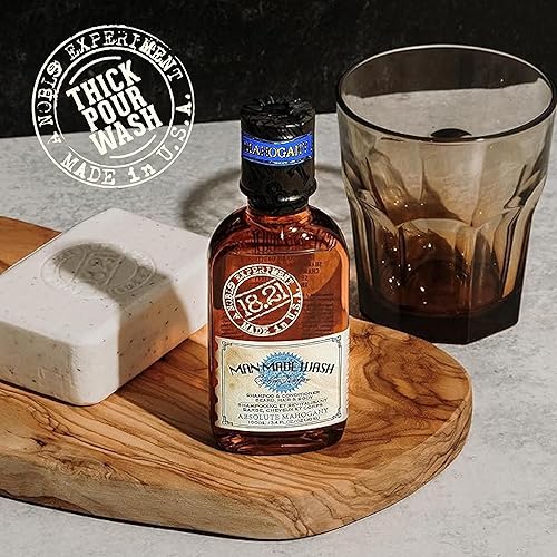 Miniatura 6 de 18.21 Man Made Original Absolute Mahogany 3-in-1 Body Wash, Shampoo, & Conditioner for Men, All Hair & Skin Types, Strengthens and Moisturizes in a