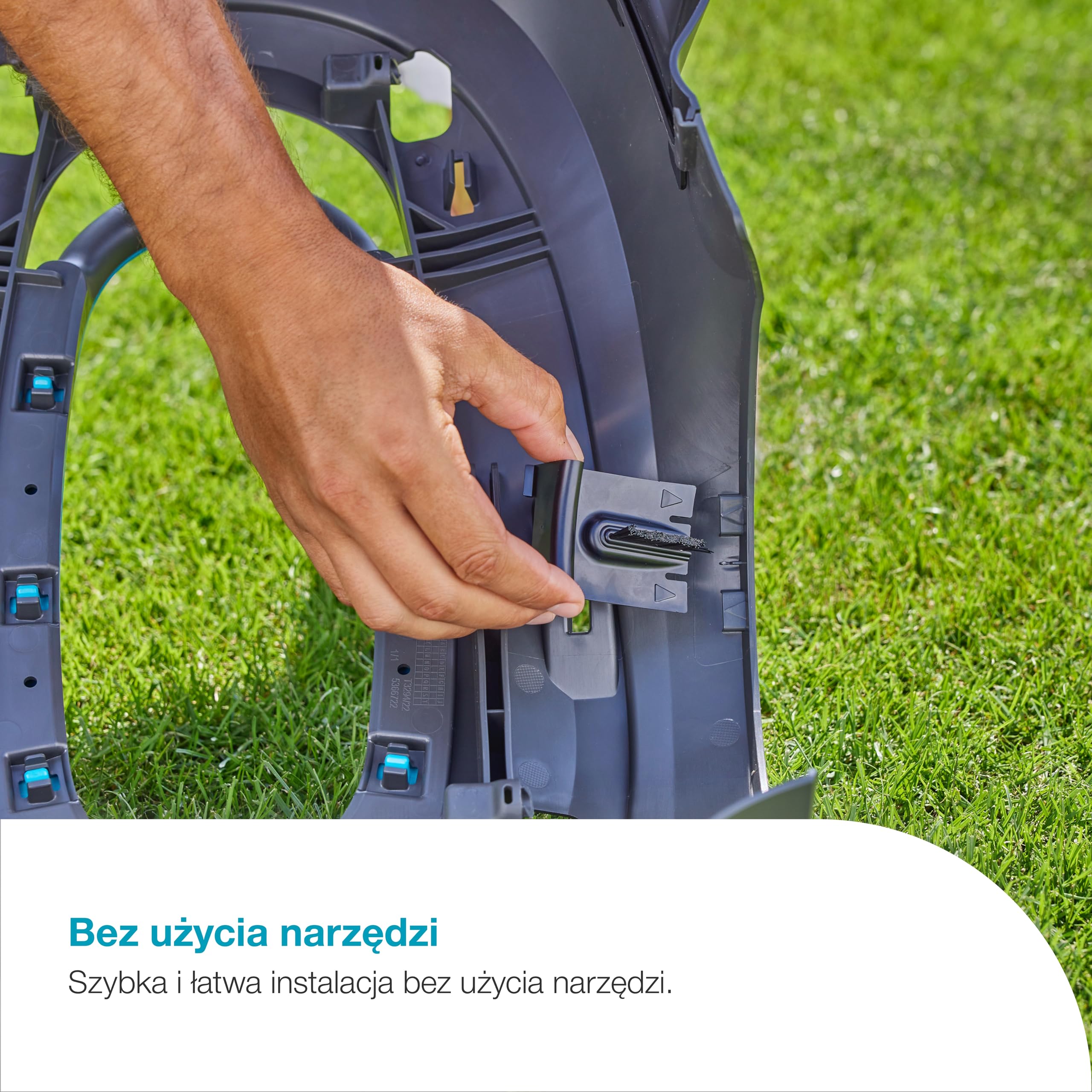 GARDENA Szczotki do kół kosiarki do SILENO pro/max/free and flex, utrzymują koła w czystości, łatwa instalacja, trwałe materiały, zwiększenie wydajności kosiarki (15024-20)