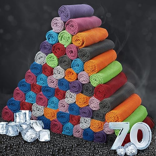 Honoson Toalla de enfriamiento transpirable a granel, toalla de entrenamiento fría para el cuello, cara, toalla de microfibra para gimnasio, viajes, disponible en Yaxa Colombia