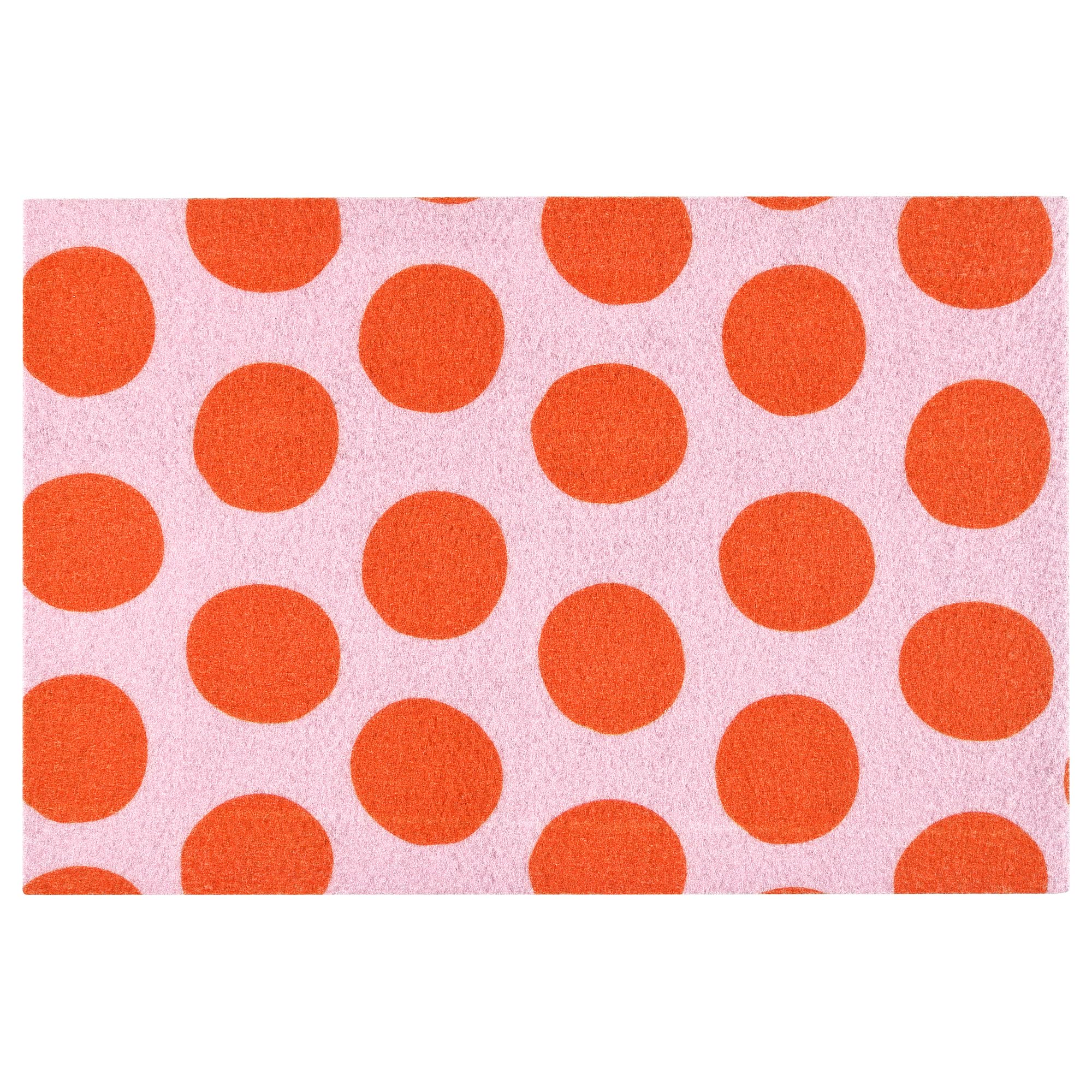 Paillasson motif cercles rose orange 40x60 cm ProTuning