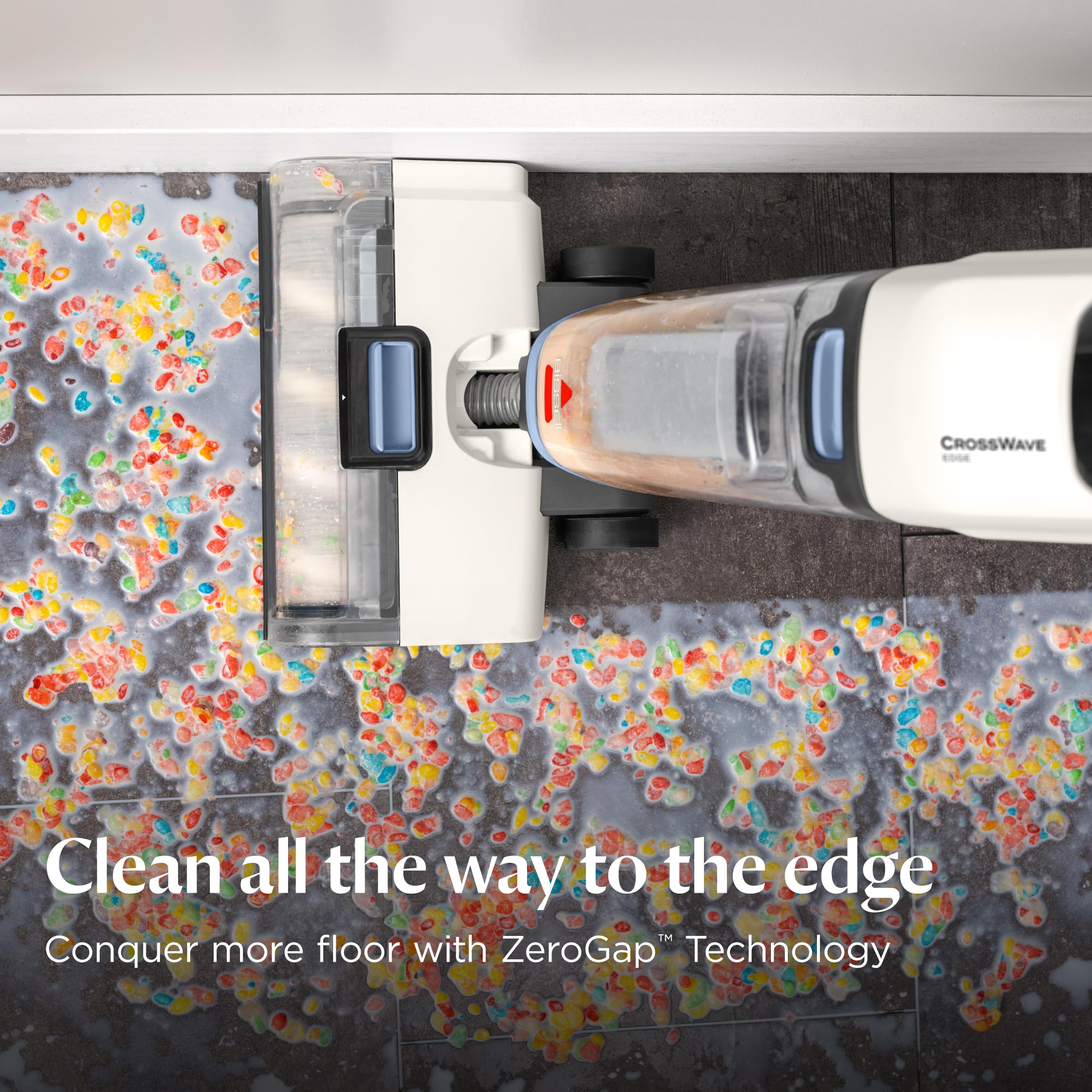Bissell Crosswave Turbo Vacuum Mop All in One Wet and Dry Vac Combo Hard Floor & Area Rug Cleaner, 3888A: CrossWave Edge