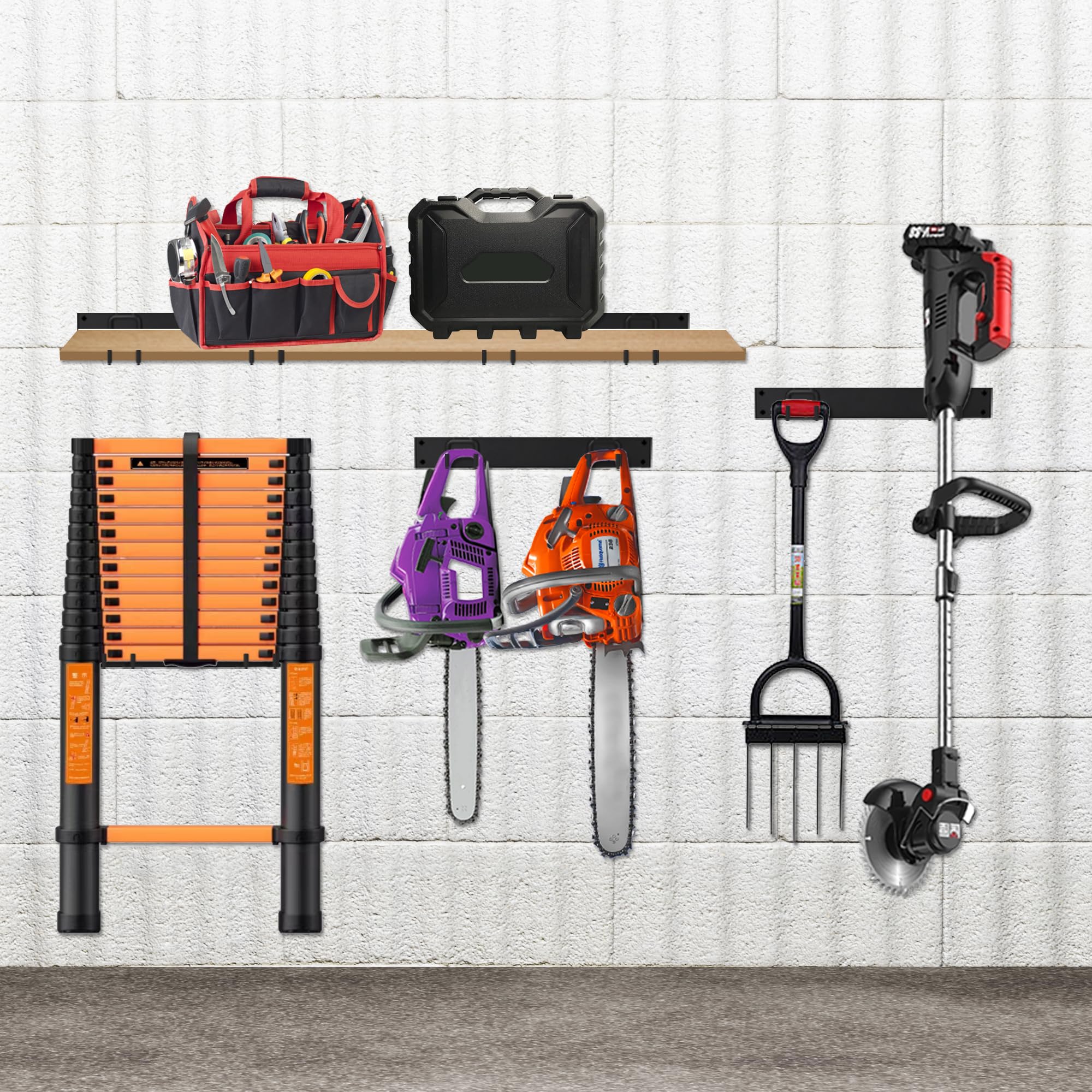 Home Depot Yard Tool Storage Hooks Angel Sar Orange Wall Storage