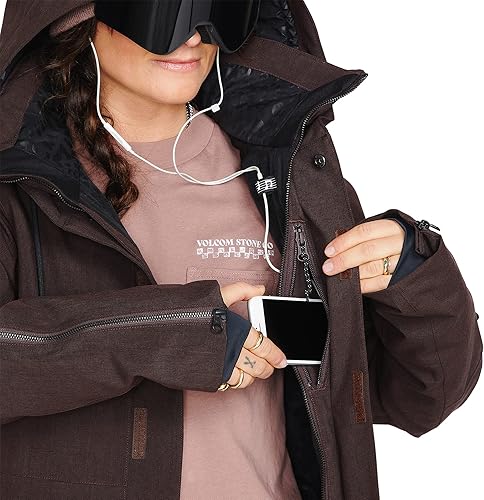 Miniatura 7 de Volcom Sherwin - Chaqueta de invierno con capucha aislada para snowboard y esquí para mujer