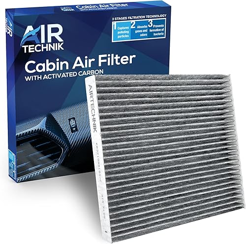 AirTechnik Filtro de aire de cabina KB3Z19N619A con carbĂłn activado Compatible con Ford Ranger EcoBoost 2019-2022 AirTechnik Filtro de aire de cabina KB3Z19N619A con carbĂłn activado Compatible con Ford Ranger EcoBoost 2019-2022