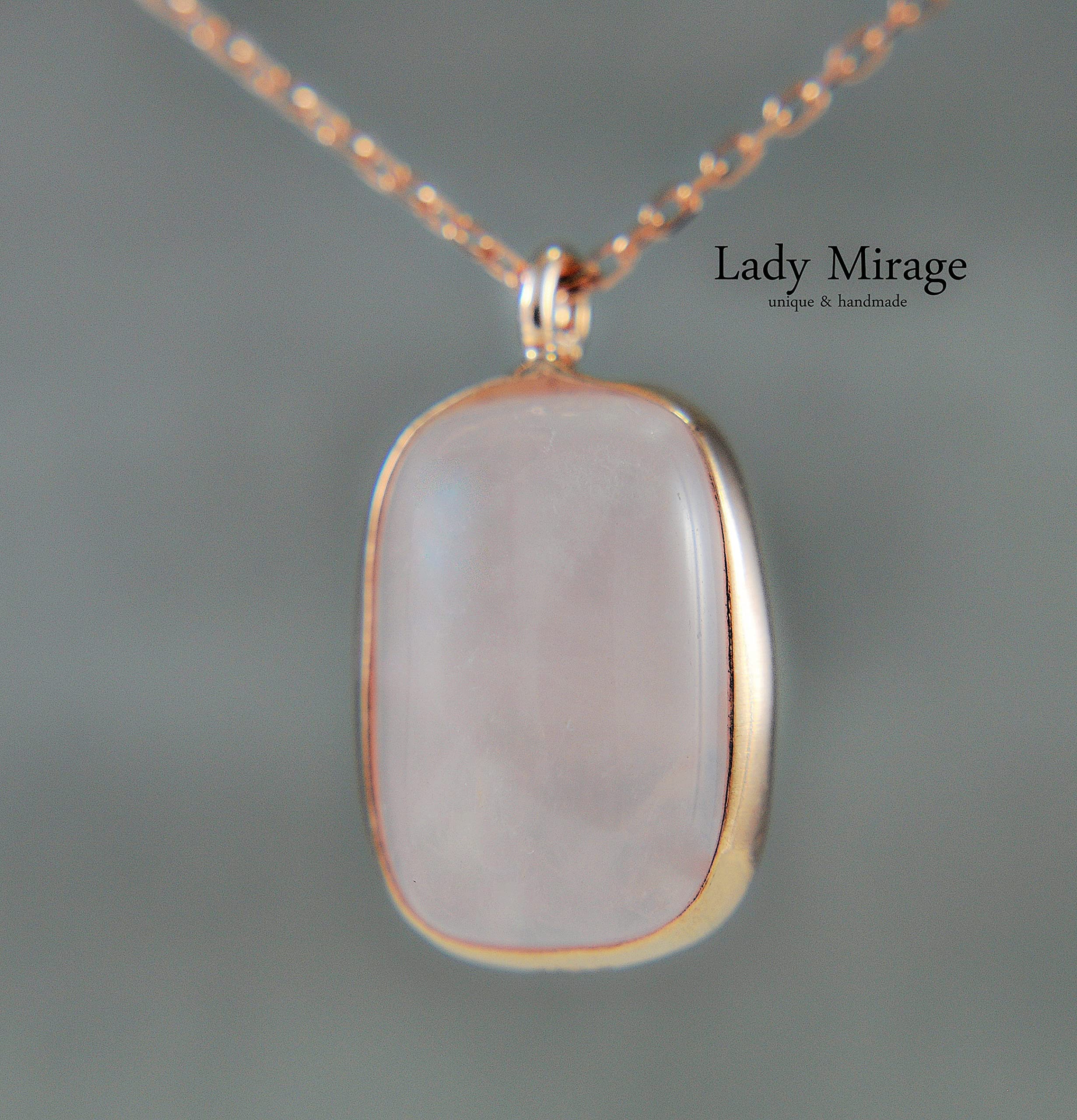 Silber 925 Sterling - Hängend - Ohrringe Rosenquarz Edelstein - Romantisch - Tolle Geschenkidee - Rosa - Rund - Schmuck-Geschenk - Handmade Geschenk - Hochzeit - Geschenk für Sie