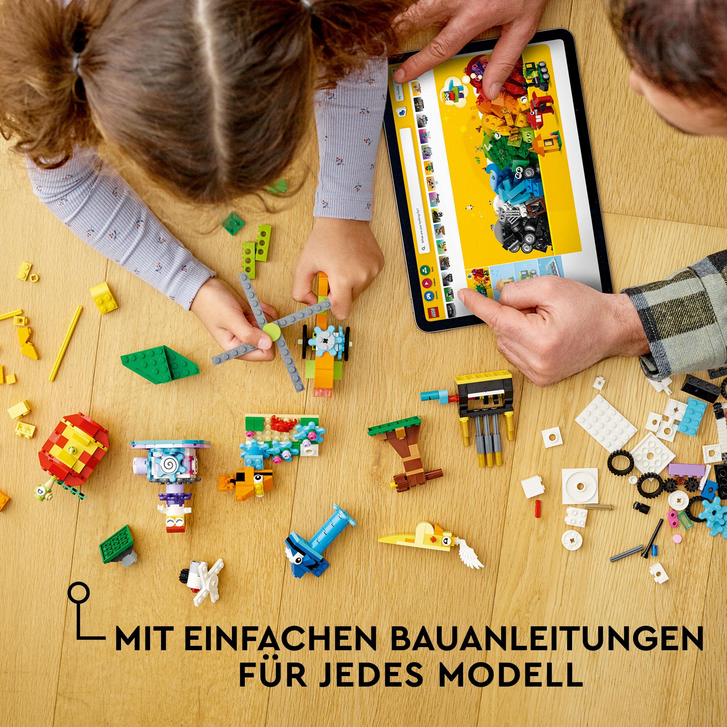 LEGO 11019 Classic Bausteine und Funktionen, Box Steinen für Hubschrauber und andere Konstruktionsspielzeuge