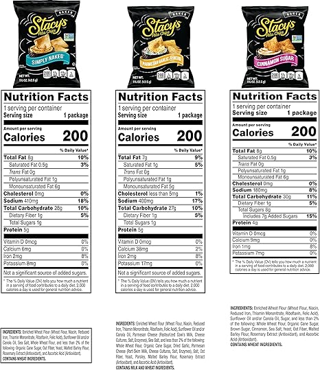 Stacy's Pita Chips Variety Pack, 1.5 Ounce Bags (Pack of 24 ...