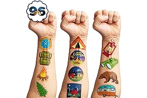 Camp Temporary Tattoos: Ultimate Party Favors for Kids