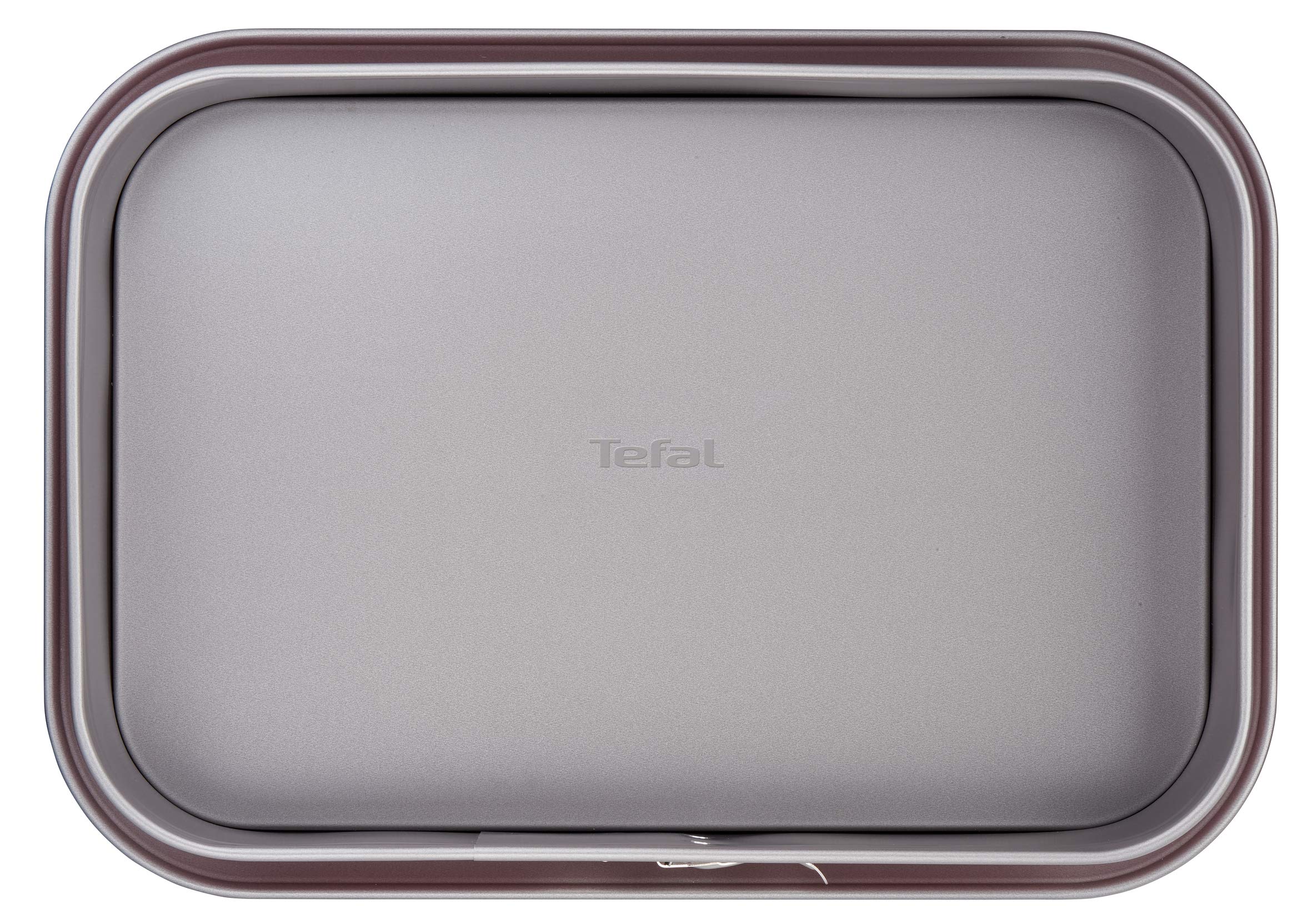 Tefal Delibake J1640574, Molde rectangular para hornear 36x24 cm, revestimiento antiadherente, bordes antidesbordamiento