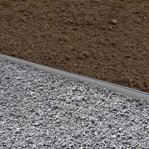 Miniatura 4 de Vodaland - Juego completo de bordes de jardín de aluminio de 2 pulgadas con clavos de instalación incluidos (5)