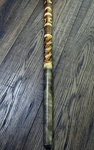 Miniatura 6 de Bastones para caminar Cañas de madera Tallado a mano de madera tallado a mano bastón Accesorios