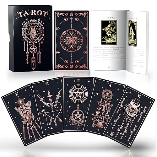Tarot Card Set with Guide - Rose Gold