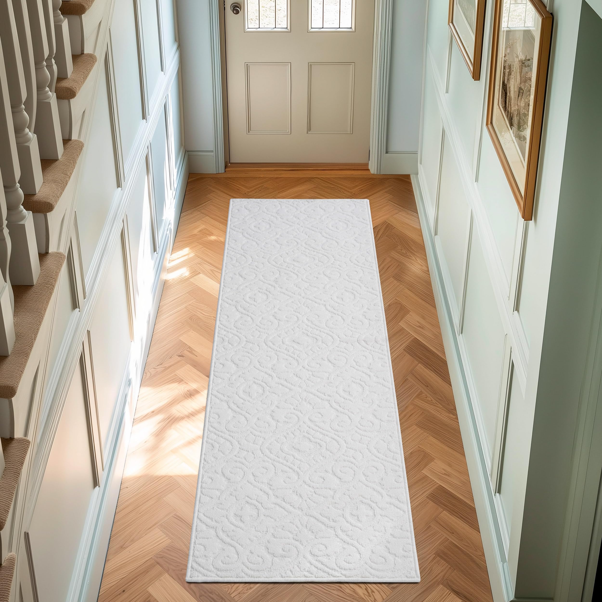 Tapis de couloir antidérapant idéal pour une entrée lumineuse et propre