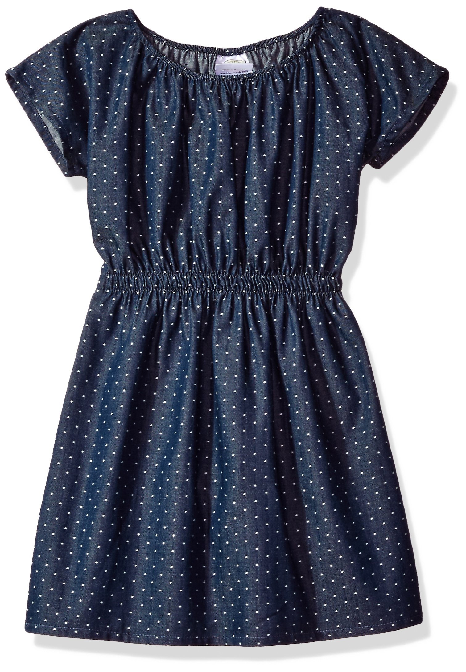 Girls' Lesley Dress-Chambray Dot