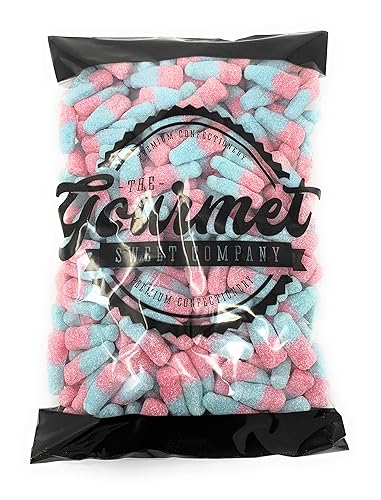 Fizzy Bubblegum Bottles 1kg Share Bag by The Gourmet Sweet Company - Fizzy Bubblegum Bottles