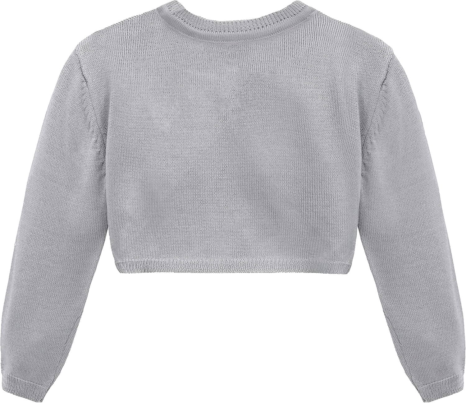 Lilax Baby Girls' Long Sleeve Cardigan Shrug, Button Closure Bolero - Image 2