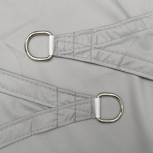 Miniatura 6 de ACCREST Toldo parasol impermeable de 6.5 x 6.5 pies, vela rectangular con 98% de bloqueo UV, para patio, jardín, actividades al aire libre, gris