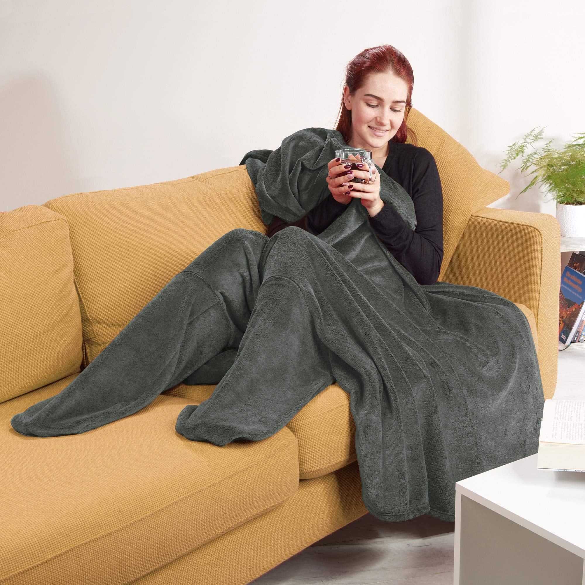 CelinaTex Coperta Per Divano In Microfibra Morbida - 150x200 Cm, Colore Grigio, Coral Pile 240 G/m², Certificata Oeko-Tex, Lavabile In Lavatrice