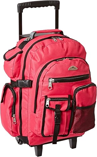 Everest DeluxeMochila con ruedas., Hot Pink), 5045WH-HPK