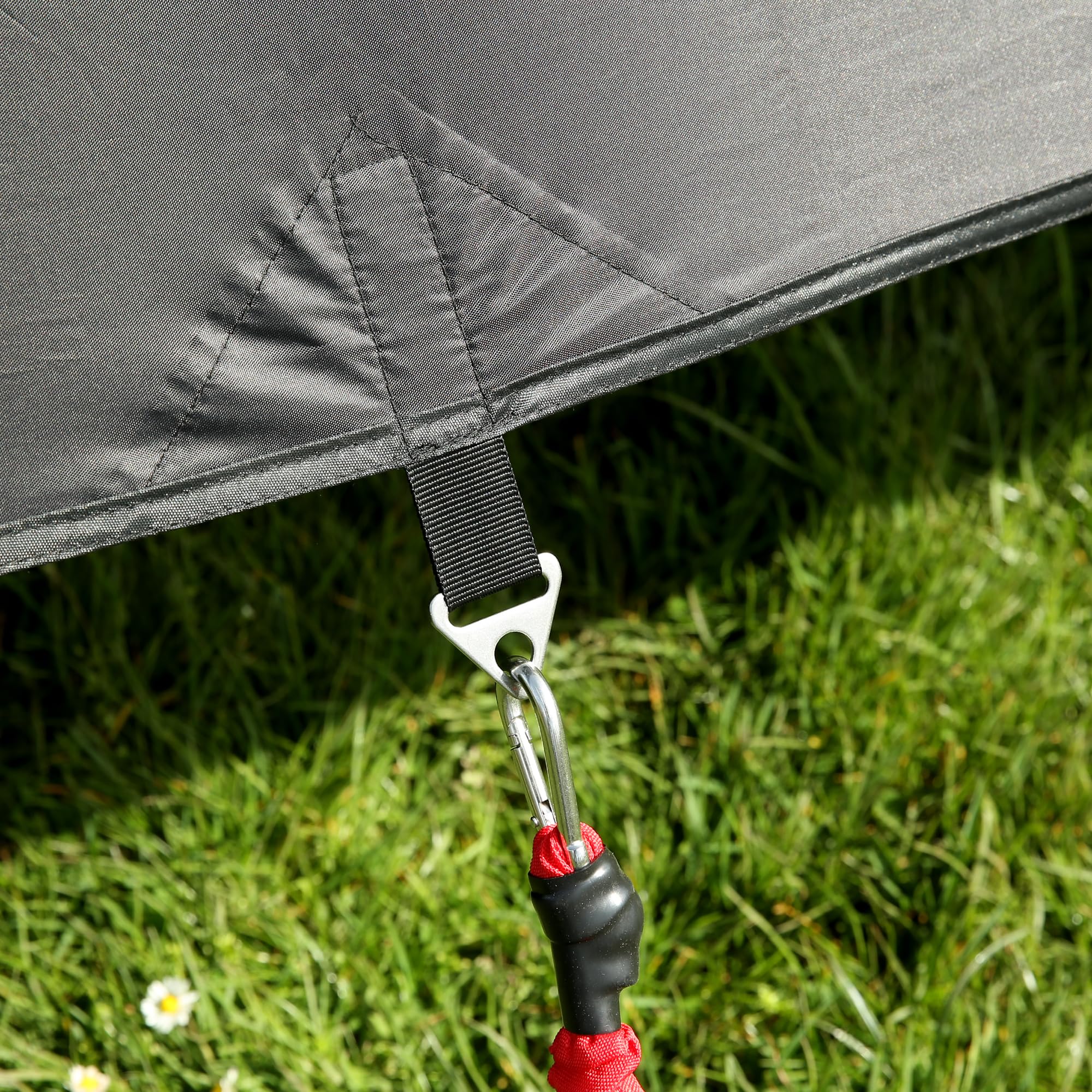 your GEAR Phoenix Sun & Rain 2,4 x 2 m - Markisenvorderwand mit Cover und innovativem Silver-Black-Mesh