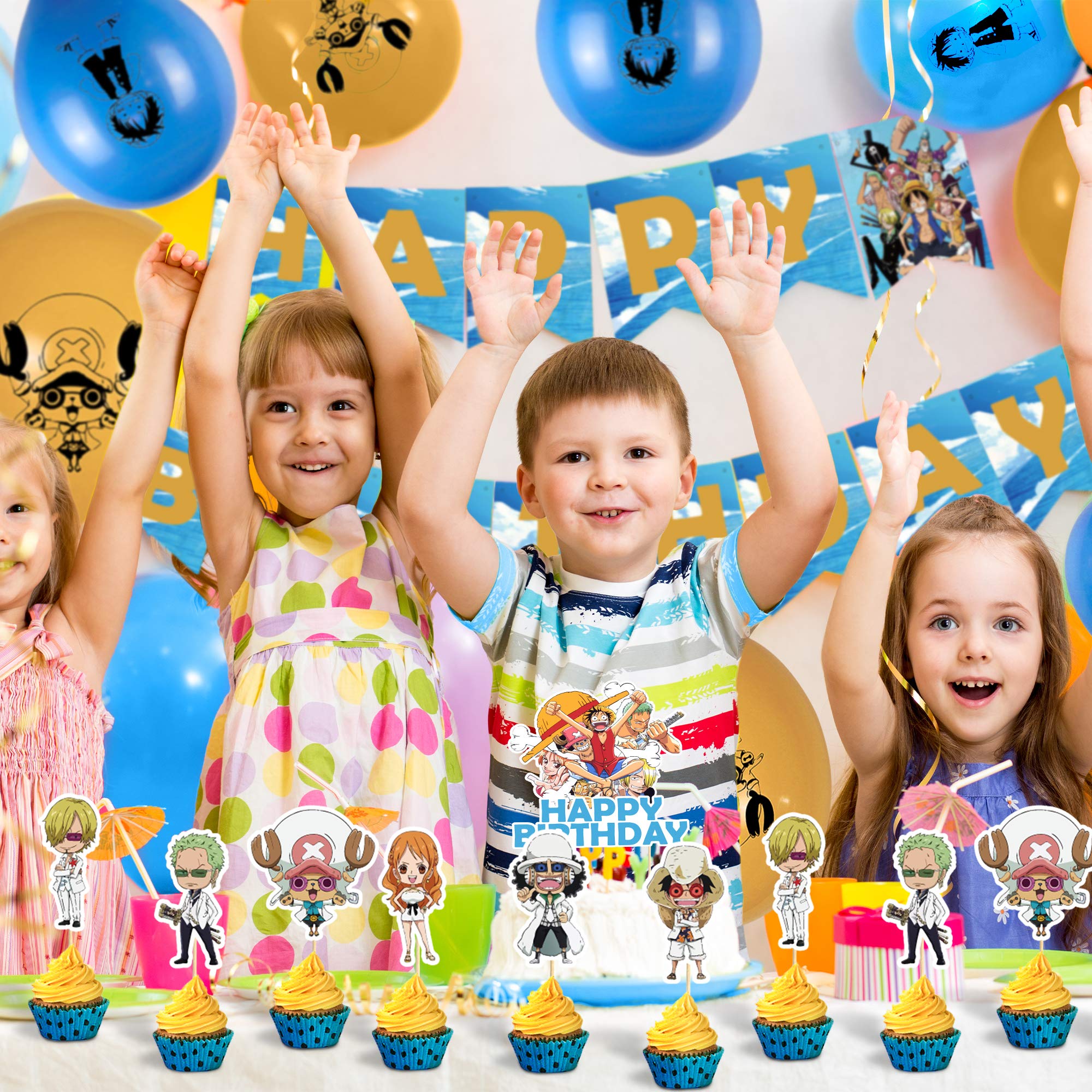 One Piece Birthday Party Supplies Anime Party Decorations For Luffy Fans Included Banner Cake Toppers Cupcake Toppers Balloon Amazon Sg Office Products One Piece Birthday Party Supplies Anime Party Decorations For Luffy Fans Included Banner Cake Toppers Cupcake Toppers Balloon Amazon Sg Office Products