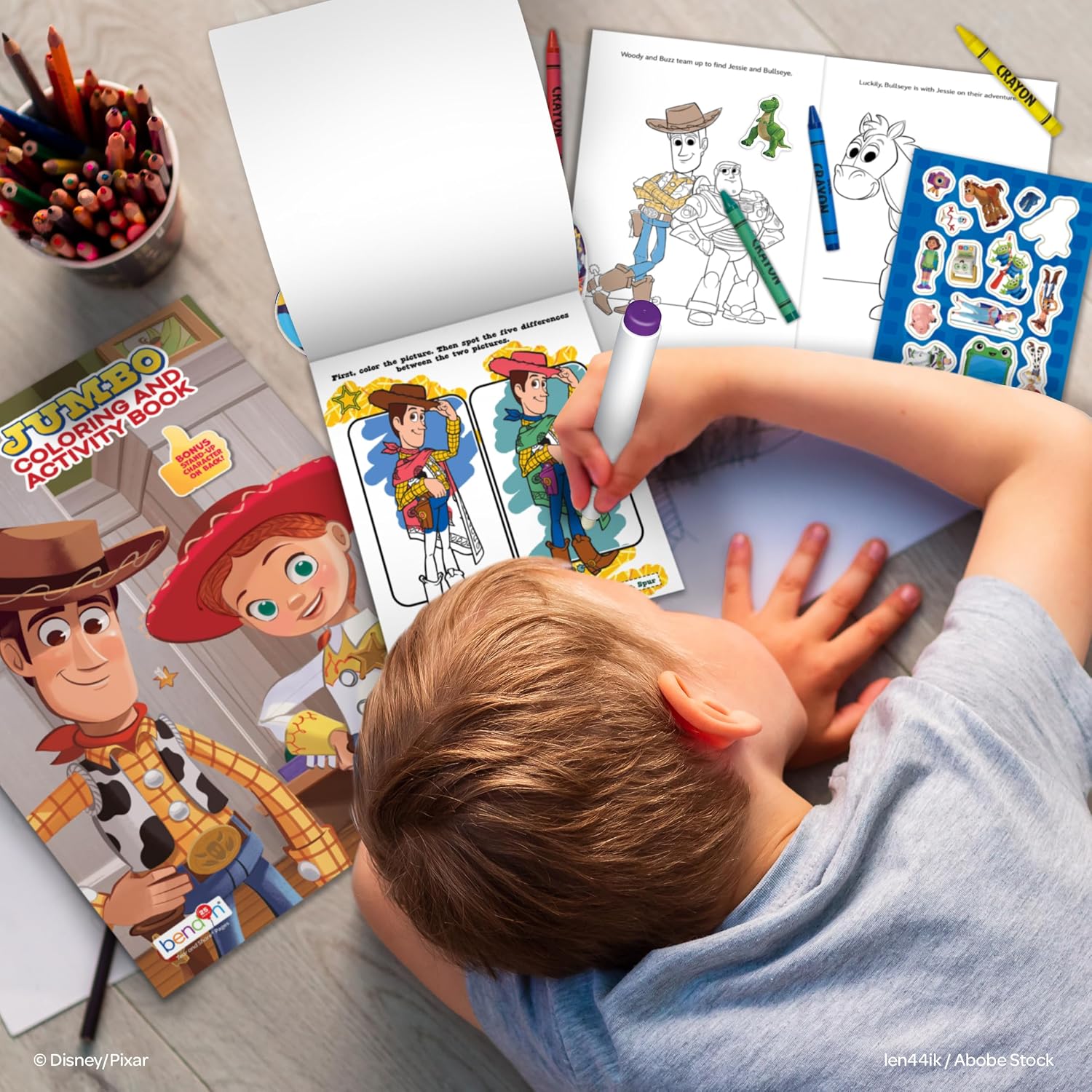 Disney Pixar Toy Story 5 Book Bundle - 3-Pack Activity Set | Jumbo Coloring and Activity Book, Imagine Ink Magic Ink Pictures Book, Grab and Go Play Pack for Kids Ages 3+