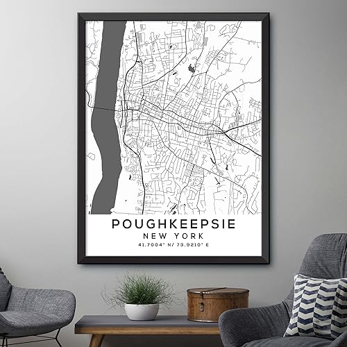 Miniatura 4 de Mapa de Poughkeepsie, Nueva York, Light 2 (16x20)