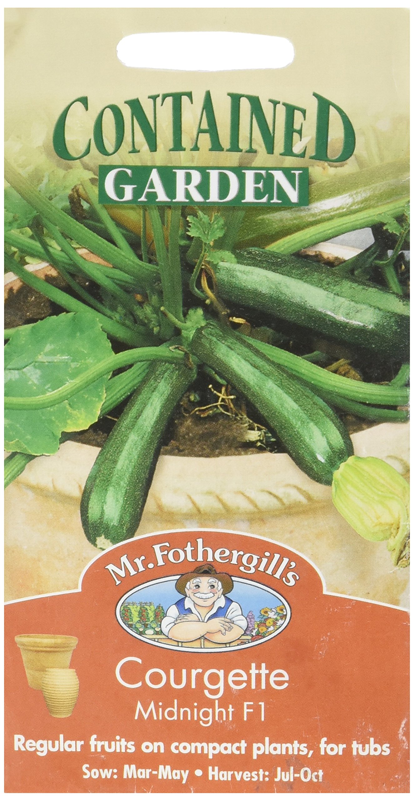 Mr Fothergill's - Pictorial Packet - Vegetable - Courgette Midnight F1 - 10 Seeds