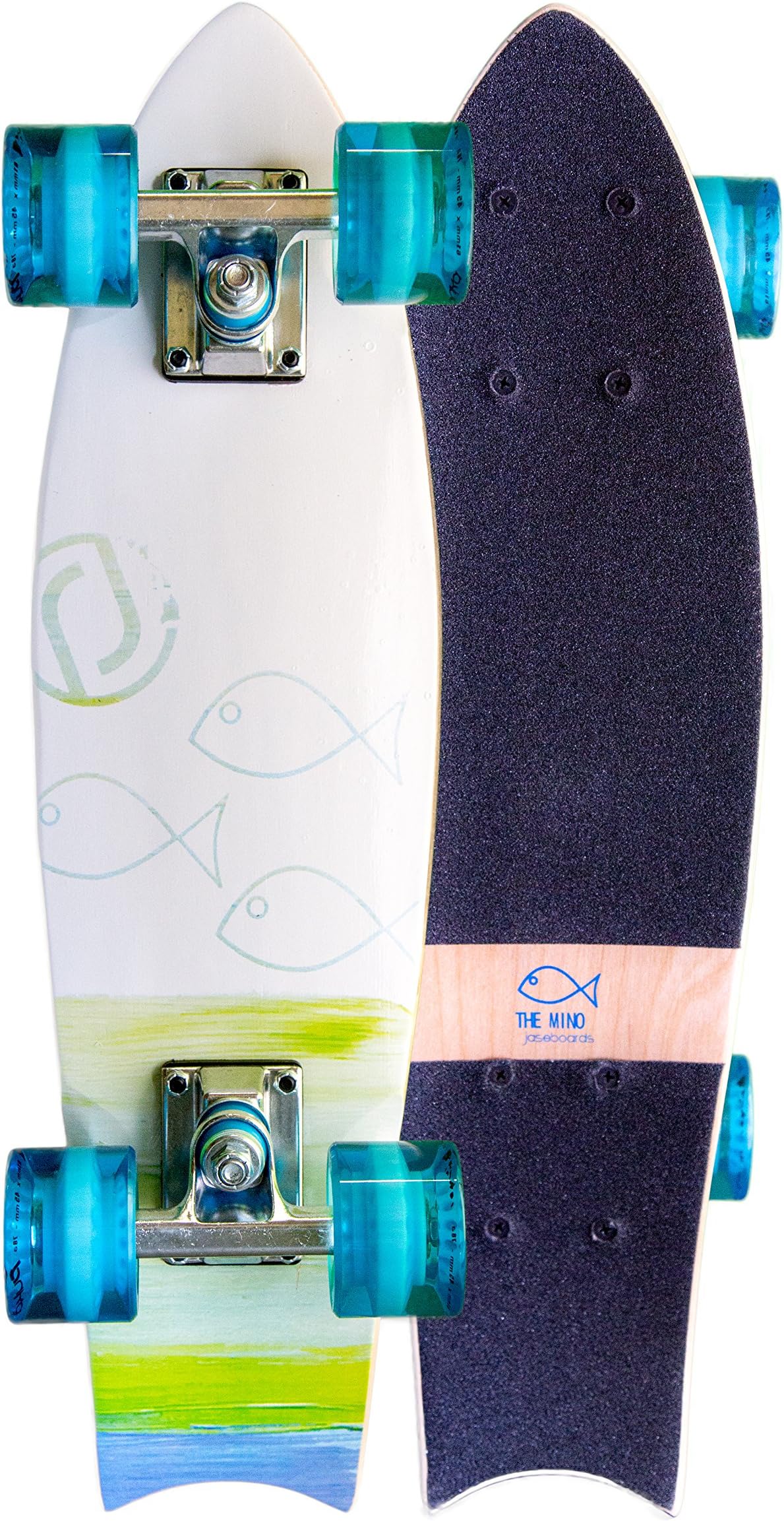 MINO Mini Cruiser Skateboard 22.5" Complete with Castle Trucks, Puka Wheels and Stainless Puka Bearings