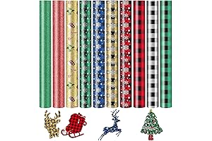 Christmas Heat Transfer Vinyl Bundle for Cricut Iron On 10 Colors, Xmas Craft Vinyl Bundle