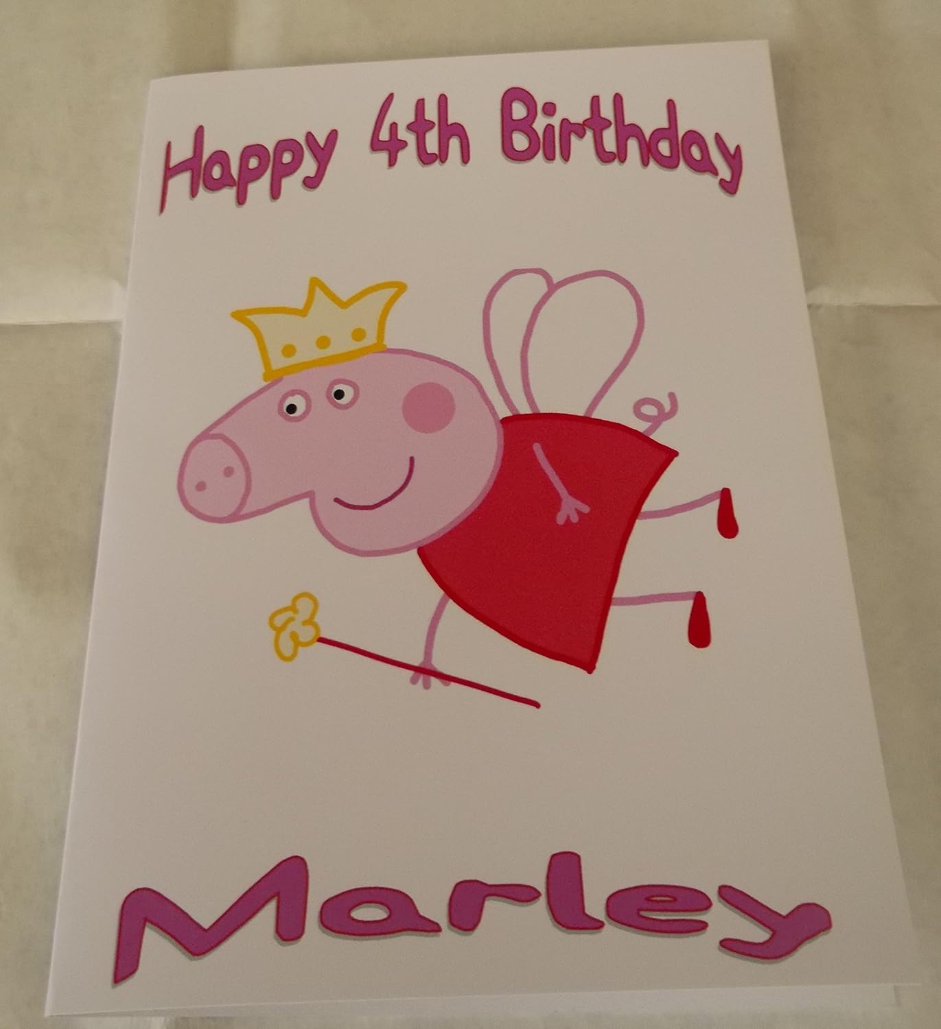 PERSONALISED Peppa Pig Birthday card any age 2 3 4 5 Free P&P Amazon
