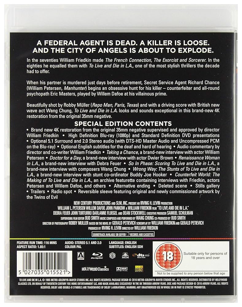 (未使用･未開封品)　To Live and Die in L.A. [Blu-ray] og8985z Amazon.com: To Live and Die in L.A. (Special Edition