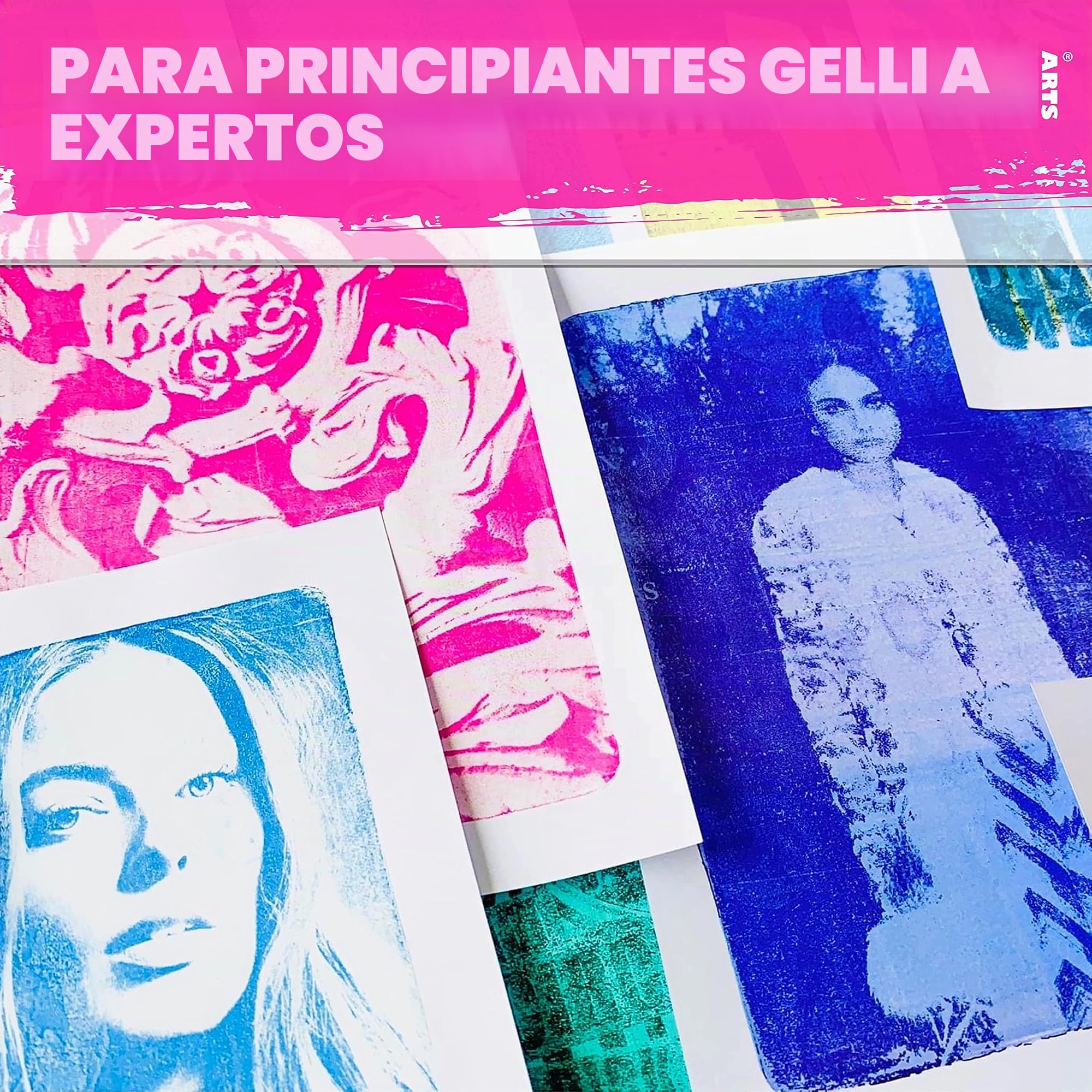 Gelli Arts GL013964721027 Placa de impresión de gel, 9 x 12 pulgadas, transparente