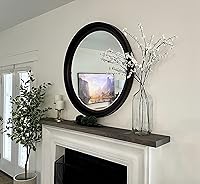 Vista 25 de joelsantiques - Estante rústico y contemporáneo con soportes, pino macizo, hecho a mano en Estados Unidos, 2 pulgadas de grosor x 8 pulgadas