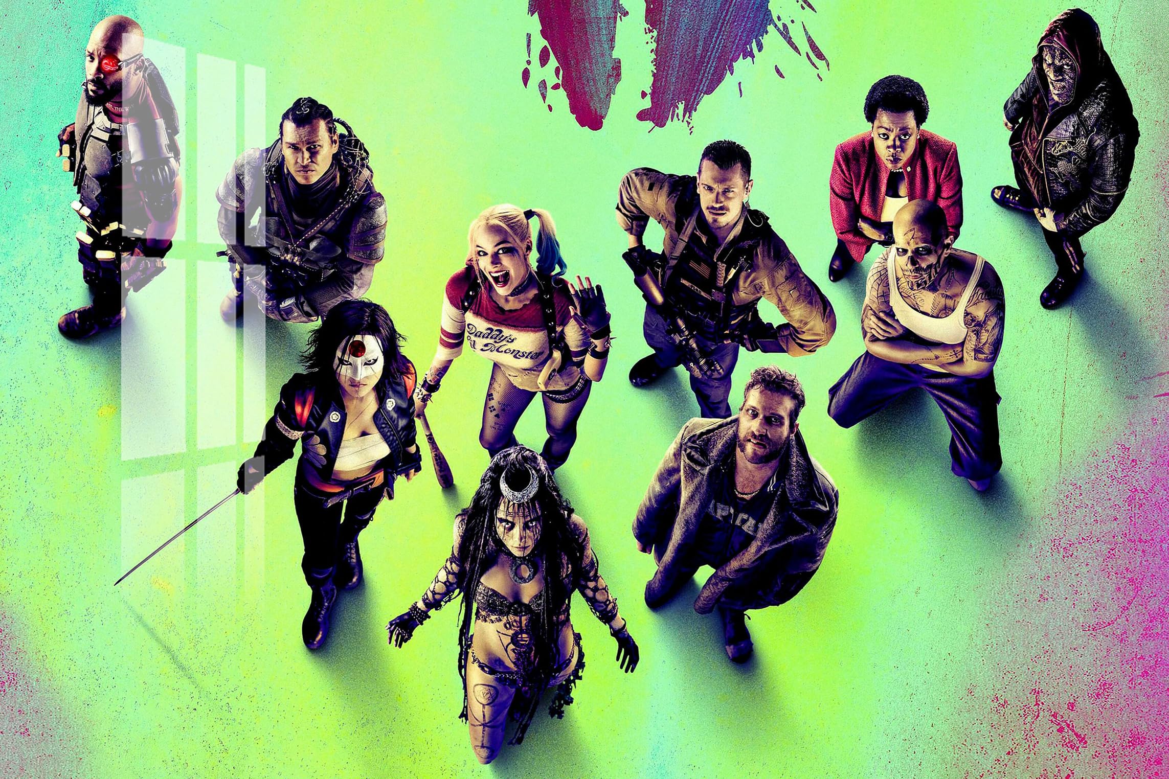 PREMIUM DC SUICIDE SQUAD ACRYLIC FRAME WITH HIGH GLOSSY EFFECT 12x18 inch, Wall Mounted Gift for Women Men Birthday Special Moment Home and Gaming room Decor Frameless Photo Print