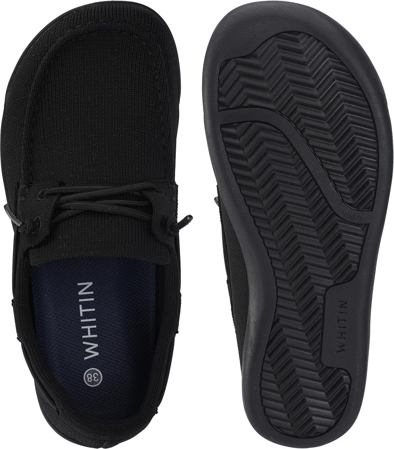 WHITIN Women's Wide Slip-on Barefoot Shoes | Lace-Up Casual Boat Shoes & Moc-Toe Loafers - Image 6