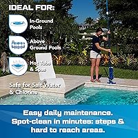 Vista 2 de Pool Blaster Catfish Ultra Recargable, alimentado por batería, limpiador de piscinas, ideal para piscinas enterradas y piscinas sobre el suelo