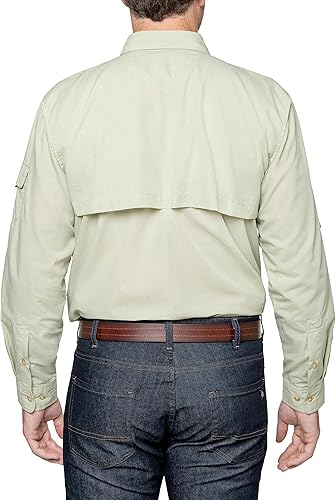 Vista 4 de Insect Shield Camisa de pesca de manga larga para hombre con protección contra insectos integrada UPF 30+