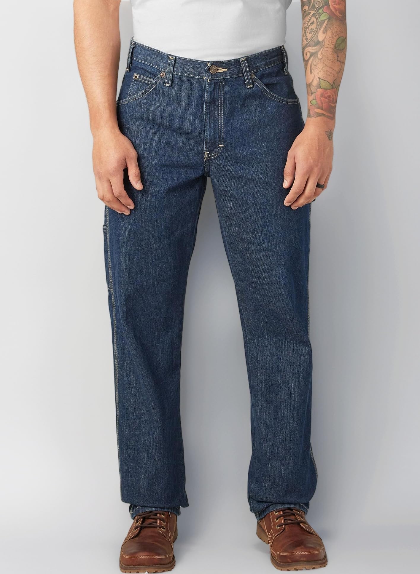 Men's Denim Utility Jean Relaxed Casual Pants
